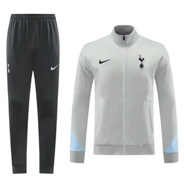 24-25 Tottenham Grey Tracksuit Long Jacket Suits