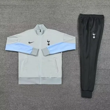 24-25 Tottenham Grey Tracksuit Long Jacket Suits