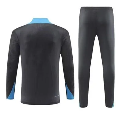 24-25 Tottenham Long Sleeve Deep Grey Training Suits Soccer Jerseys