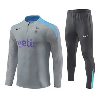23-24 Tottenham Long Sleeve Grey Training Suits Soccer Jerseys
