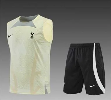 22-23 Tottenham Hotspur vest training suit kit Light Yellow