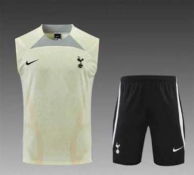 22-23 Tottenham Hotspur vest training suit kit Light Yellow