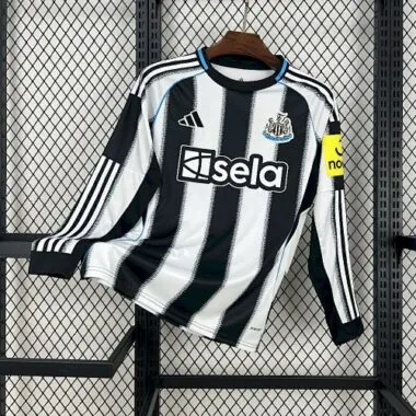 25-26 Newcastle Home Long Sleeves Kit Soccer T-Shirt