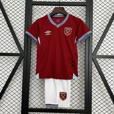 25-26 West ham United Home Kids Kit Soccer T-Shirt