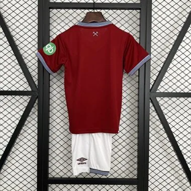 25-26 West ham United Home Kids Kit Soccer T-Shirt