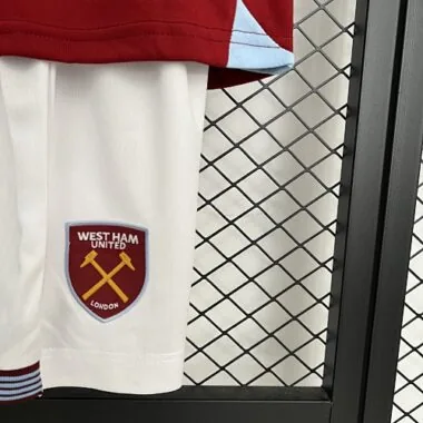 25-26 West ham United Home Kids Kit Soccer T-Shirt