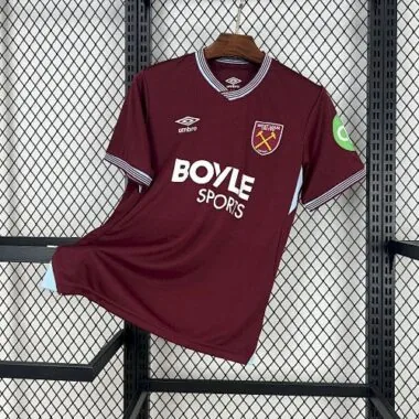 25-26 West Ham Home Kit Soccer T-Shirt