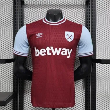 24-25 West Ham Home Kit Player Version Shirt Soccer