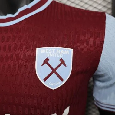 24-25 West Ham Home Kit Player Version Shirt Soccer