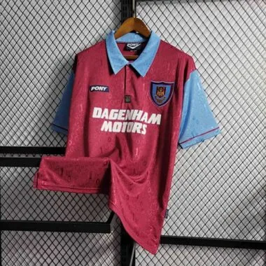 95-97 West Ham Home Retro Kit Vintage Shirt Sport