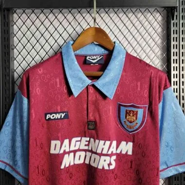 95-97 West Ham Home Retro Kit Vintage Shirt Sport