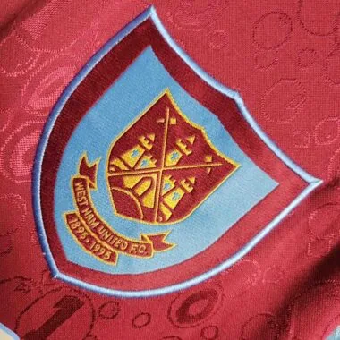 95-97 West Ham Home Retro Kit Vintage Shirt Sport