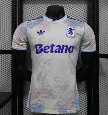 25-26 Aston Villa Away Kit Player Version Football T-Shirt Soccer