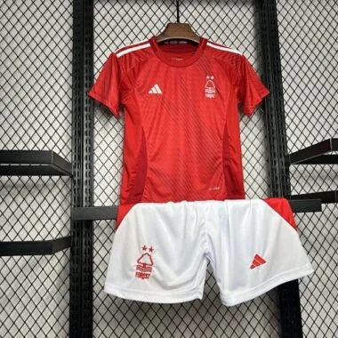 24-25 Nottingham Forest Home Kid Kits Youth Apparels Football
