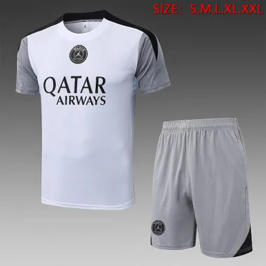 26-27 PSG White Training Kit Soccer T-Shirt