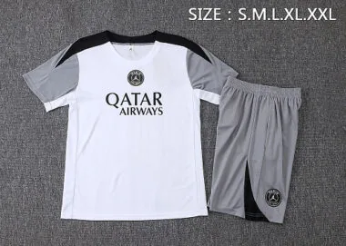 26-27 PSG White Training Kit Soccer T-Shirt
