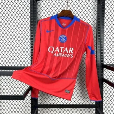 25-26 PSG Third Long Sleeves Kit Soccer T-Shirt