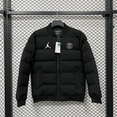 25-26 PSG Thermal cotton-padded jacket Kit Soccer T-Shirt