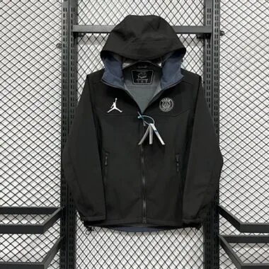 25-26 PSG Jackets Black Kit Soccer T-Shirt