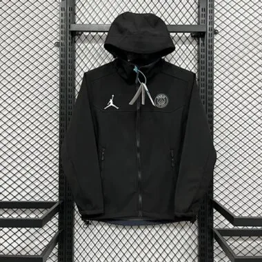 25-26 PSG Jackets Black Kit Soccer T-Shirt
