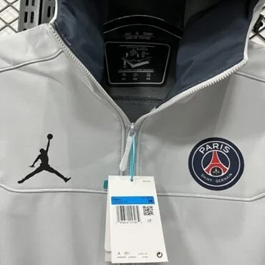 25-26 PSG Gray Jackets Kit Soccer T-Shirt