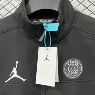 25-26 PSG Black Jackets Kit Soccer T-Shirt