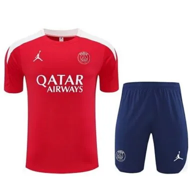 25-26 PSG x Jordan Red Training Kits Football Tracksuits