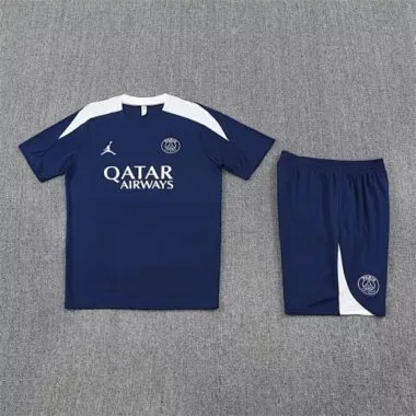 25-26 PSG x Jordan Navy Training Kits Football Tracksuits