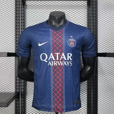 25-26 PSG Home Player Version Kit With Stars Soccer