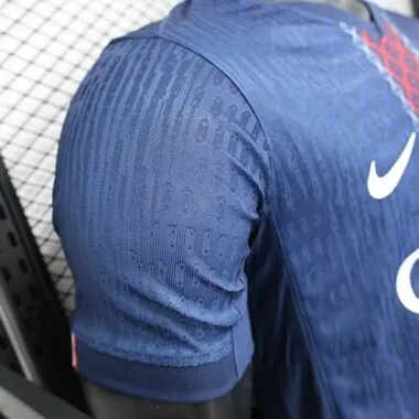 25-26 PSG Home Player Version Kit With Stars Soccer