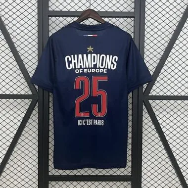 24-25 PSG Home Champions of Europe 2025 Kit Football T-Shirt