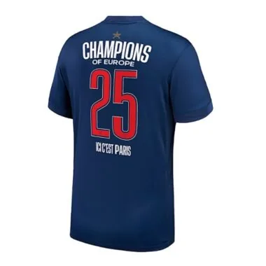 24-25 PSG Home Champions of Europe 2025 Kit Football T-Shirt