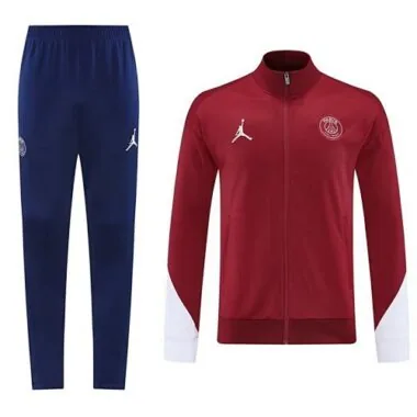 25-26 PSG Long Sleeve Red Training Kit Soccer