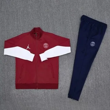 25-26 PSG Long Sleeve Red Training Kit Soccer