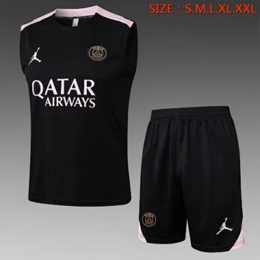 24-25 PSG Black Vest Kit Soccer AAAAJersey Yupoo