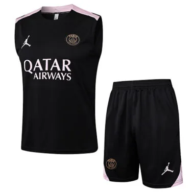 24-25 PSG Black Vest Kit Soccer