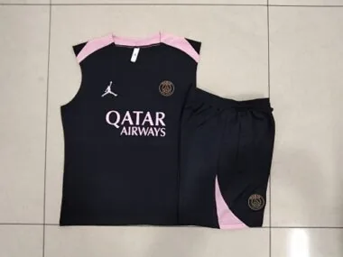 24-25 PSG Black Vest Kit Soccer