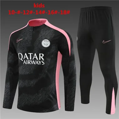 24-25 PSG Kids Long Sleeve Training Suit Football Shirts