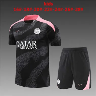 24-25 PSG Training Kids Soccer Jerseys Football Shirts(1)