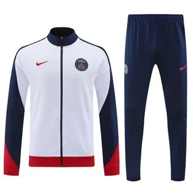 24-25 PSG Long Sleeve Kits White Jacket Suits Soccer Jerseys Yupoo