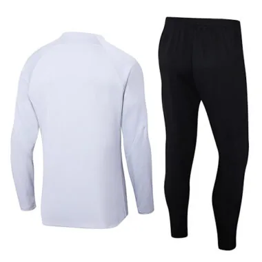 23-24 PSG Long Sleeve Tracksuit White Training Suits Football