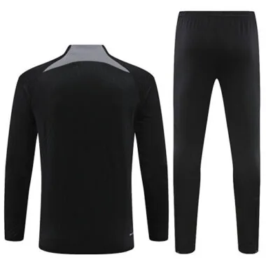 23-24 PSG Long Sleeve Tracksuit Black Training Suits Jersey