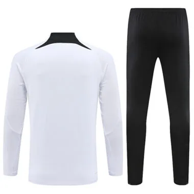 23-24 PSG Long Sleeve Kits White Zipper Training Suits Jersey