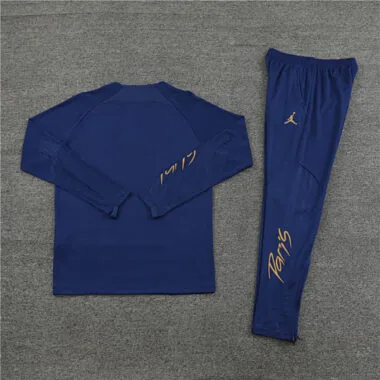 23-24 PSG Long Sleeve Kits Navy Zipper Training Suits Jersey