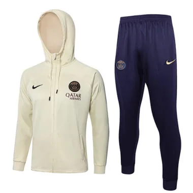 23-24 PSG Baige Hoodie Jacket Suits Jersey Supplier Yupoo