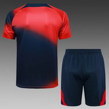 23-24 PSG Pre-Match Kits Red&Navy Training Suits Cheap Jerseys