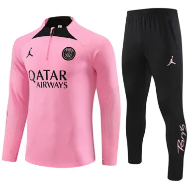 23-24 PSG Training Suits Long Sleeve Pink Kits Cheap Jerseys Yupoo