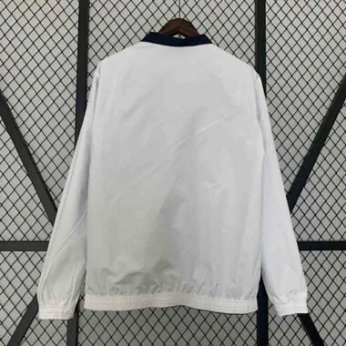 23-24 PSG Reversible Windbreaker White&Navy Double-Sides Jacket Soccer Jerseys For Sale