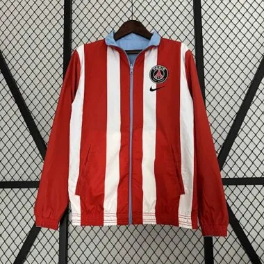 23-24 PSG Reversible Windbreaker Red&Blue Double-Sides Jacket Soccer Jerseys For Sale