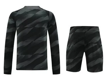 23-24 PSG Goalkeeper Black Long Sleeve Soccer Jerseys